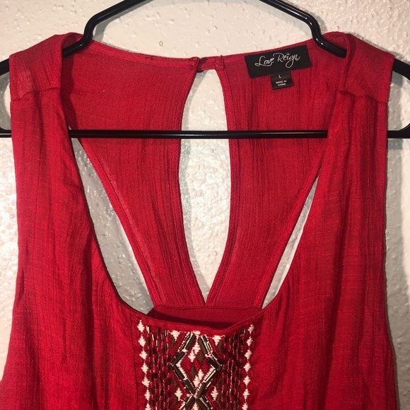 Love Reign Women’s Red Maxi Dress Size L. N. W.T. Sheath,Cocktail,& Party - Picture 4 of 10